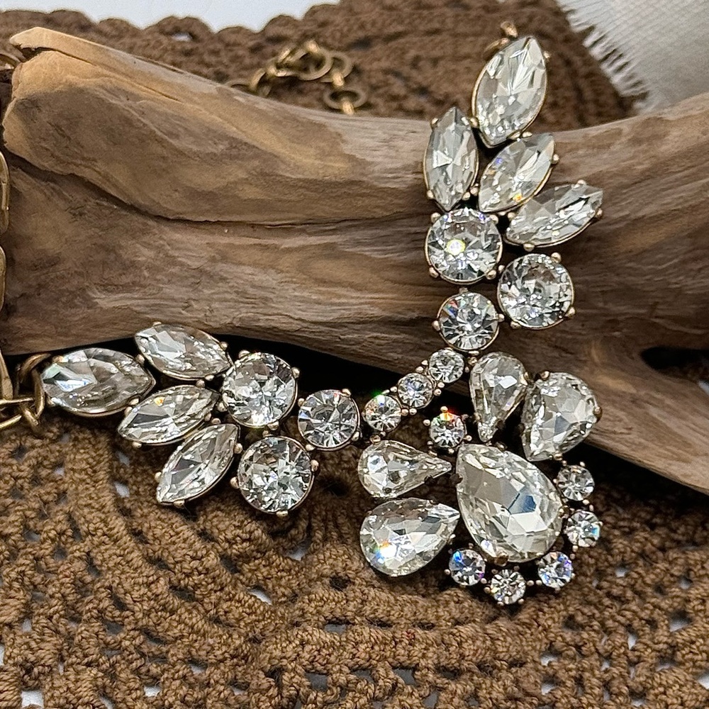 Vintage J. Crew Bezel Jewel Elegant Necklace